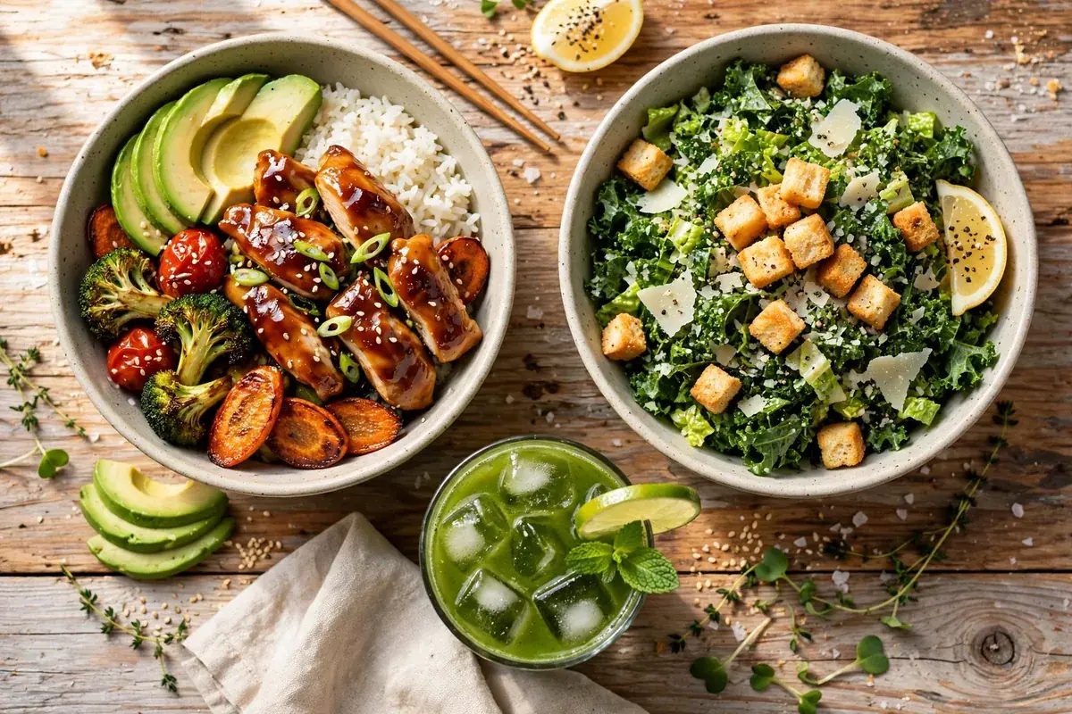 Original ChopShop menu prices 2026 healthy protein bowls salads sandwiches