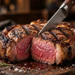Outback Best Steaks Ever sliced grilled steak close-up