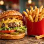 pals sudden service calories nutrition guide 2026 with burger and fries