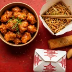 Panda Express deals guide: orange chicken bowl with chopsticks beside a takeout box