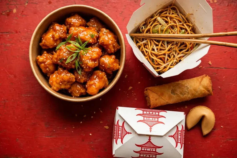 Panda Express deals guide: orange chicken bowl with chopsticks beside a takeout box