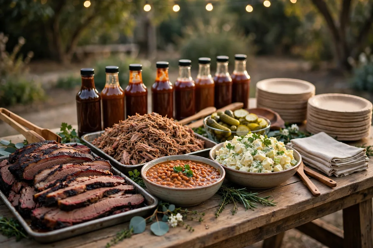 Pappy's Smokehouse catering deals: party spread with smoked meats and sides