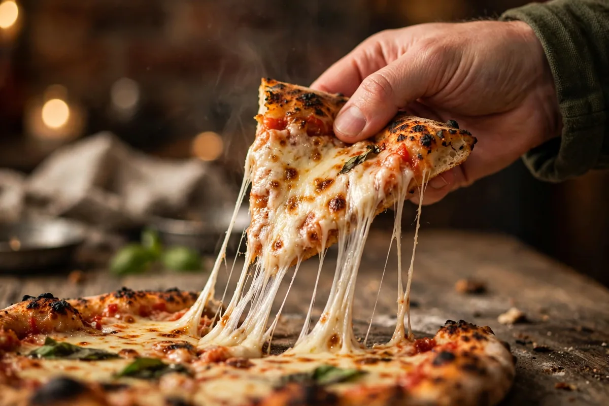 Patsy's Pizzeria coal oven pizza slice cheese pull menu prices