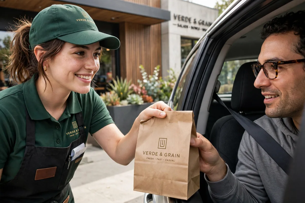 PDQ drive thru locations with face-to-face ordering at the window