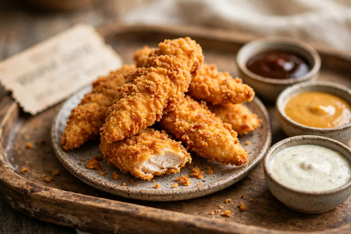 PDQ menu deals coupon savings with crispy chicken tenders and dipping sauces