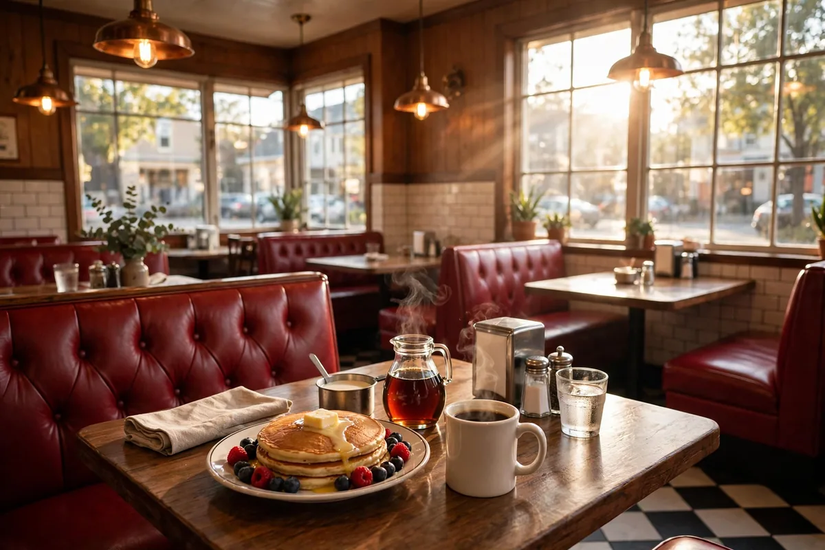 Perkins Restaurant & Bakery working hours, early morning breakfast inside the diner
