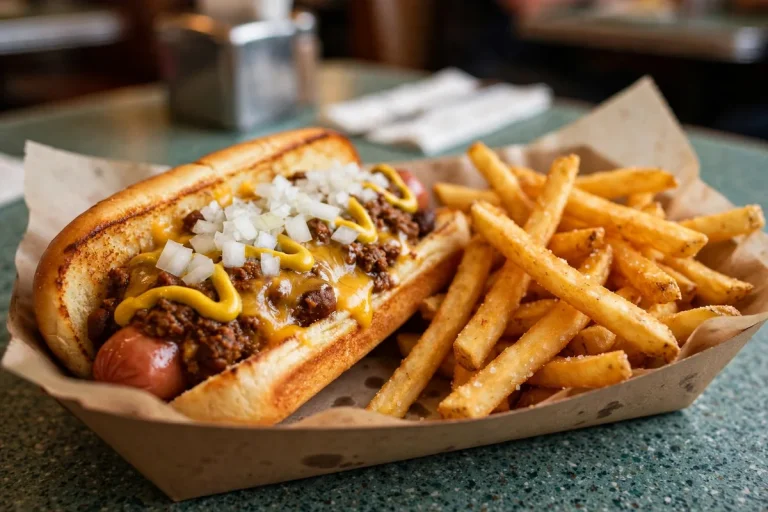 Pinks Hot Dogs menu prices 2026 chili cheese hot dog and fries
