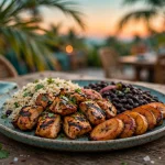 Pollo Tropical deals and coupons: flame-grilled chicken meal with rice and plantains