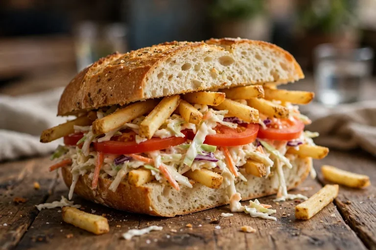 Primanti Bros calories guide featuring their famous fry-stuffed sandwich