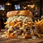 Primanti Bros deals: towering Almost Famous sandwich with fries and coleslaw