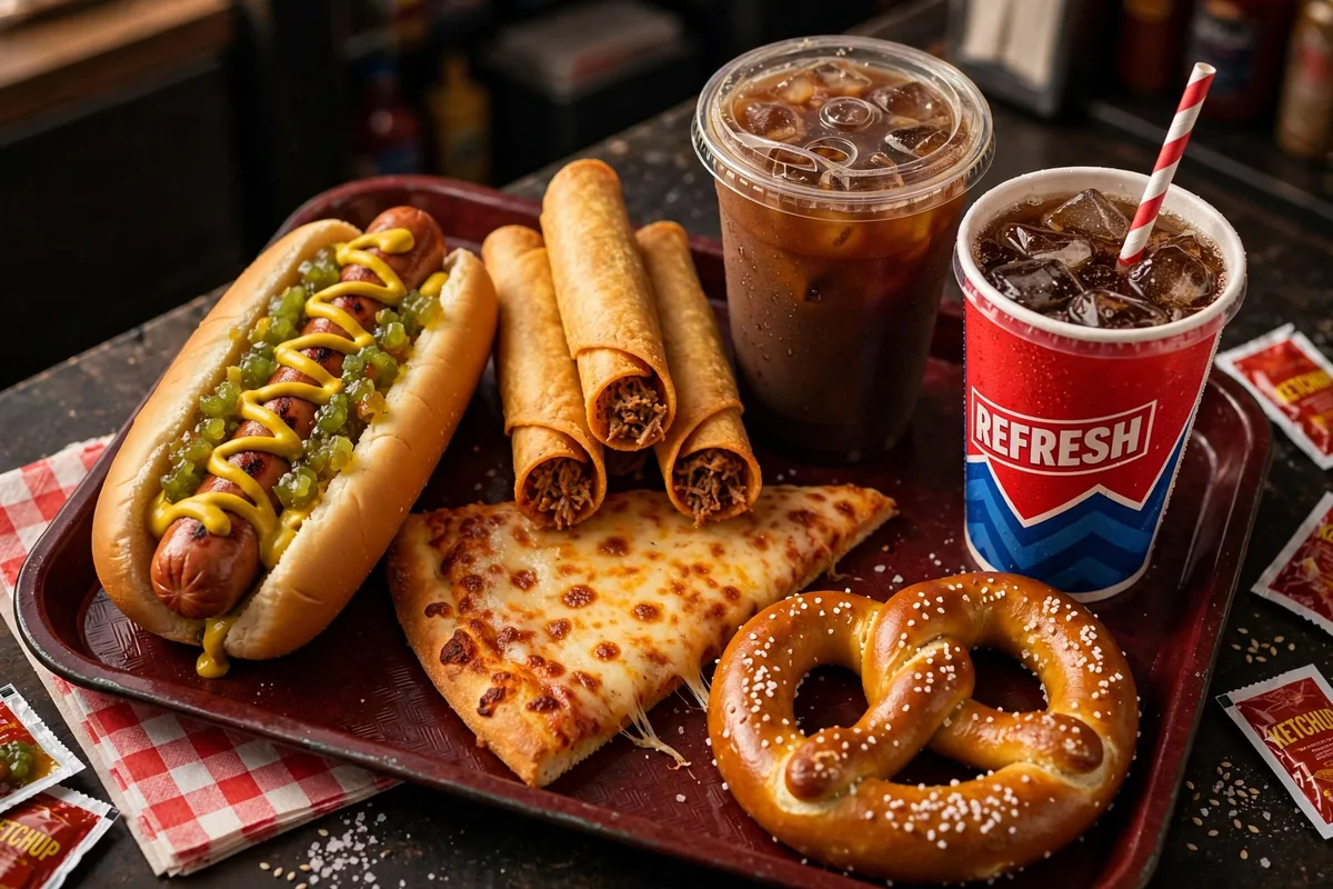 quicktrip menu prices 2026 hot dog taquitos pizza pretzel coffee