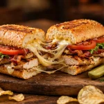 Quiznos menu prices 2026 toasted chicken sub with melted cheese