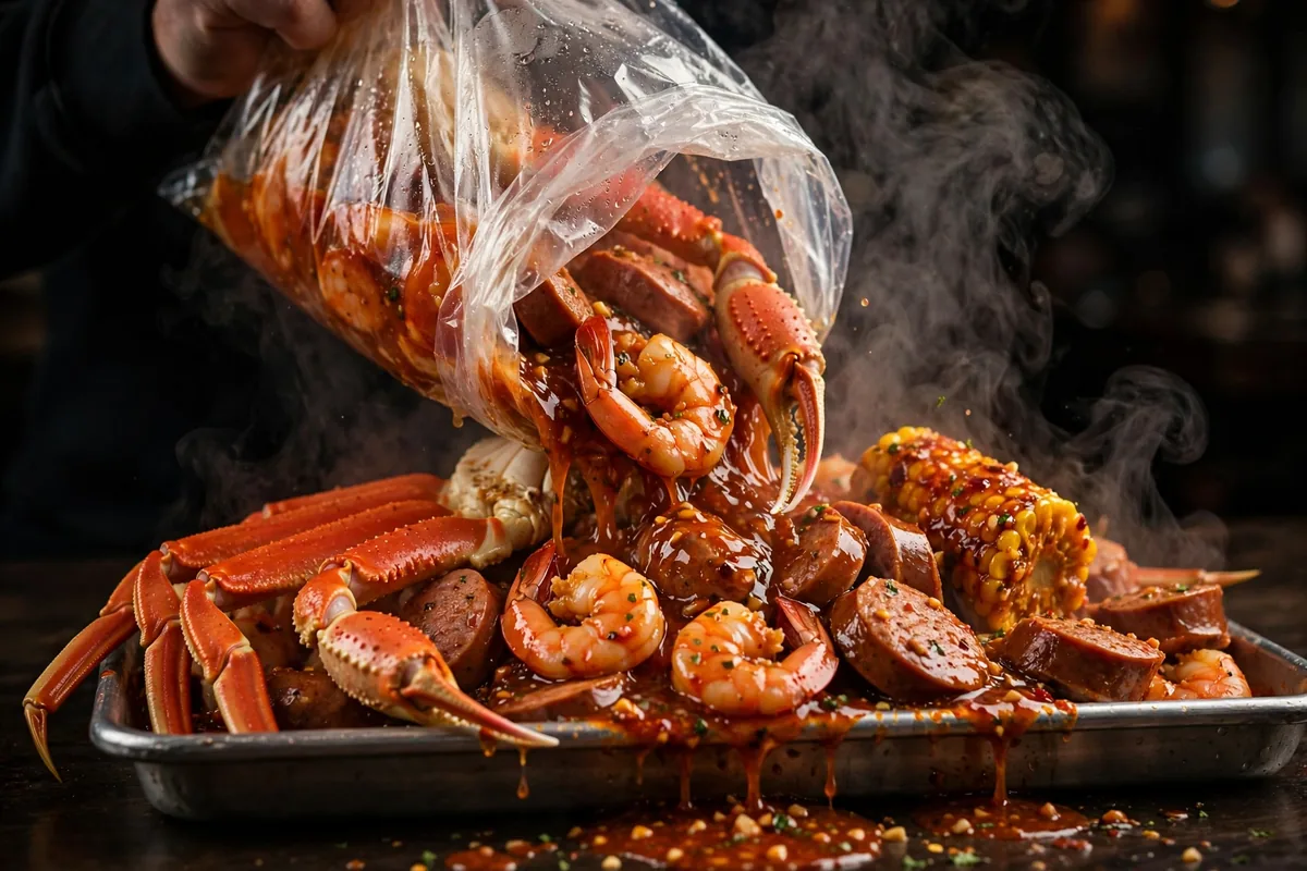 Red Crab Juicy Seafood menu prices 2026 seafood boil bag with snow crab legs shrimp and corn