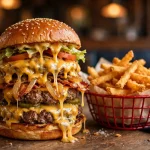 Red Robin secret menu gourmet burger with fries