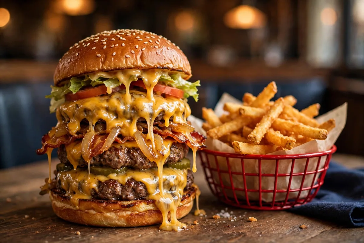 Red Robin secret menu gourmet burger with fries