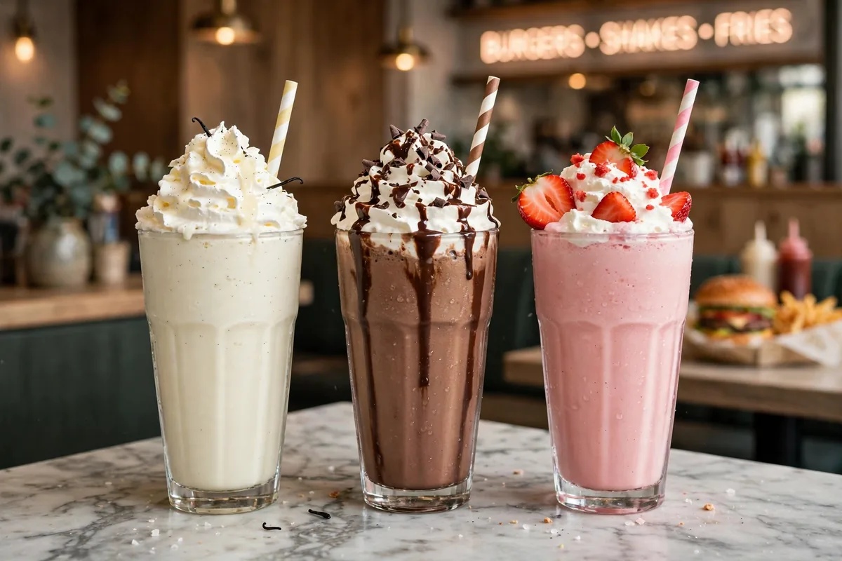 Roam Artisan Burgers menu prices 2026 Straus Family Creamery milkshakes vanilla chocolate strawberry