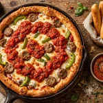 Rosati's Pizza menu - Chicago style deep dish pizza with breadsticks