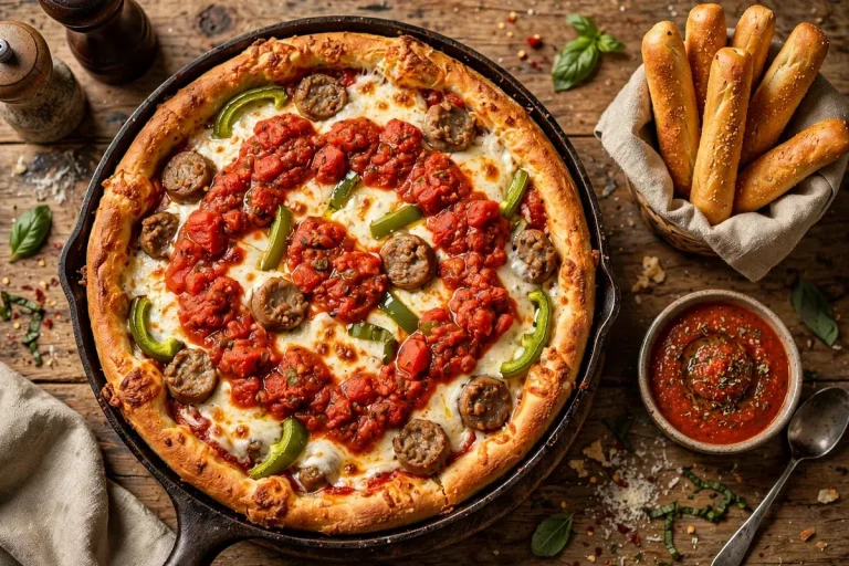Rosati's Pizza menu - Chicago style deep dish pizza with breadsticks