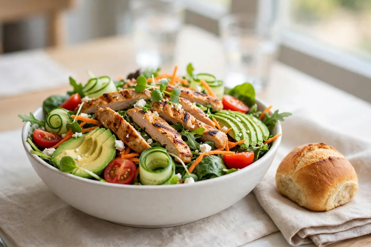 Saladworks menu prices 2026 fresh grilled chicken salad bowl