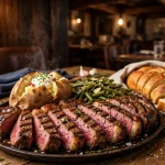 Saltgrass Steak House menu prices 2026 grilled ribeye steak dinner