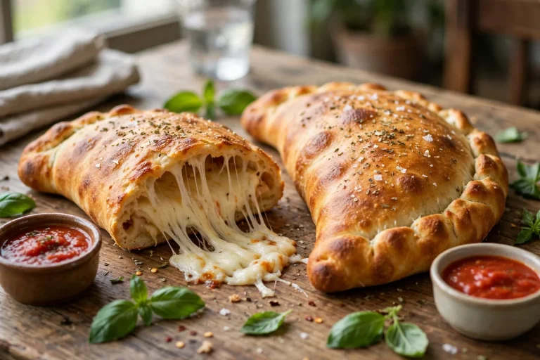 Sauce on the Side menu prices 2026 calzones with marinara dips
