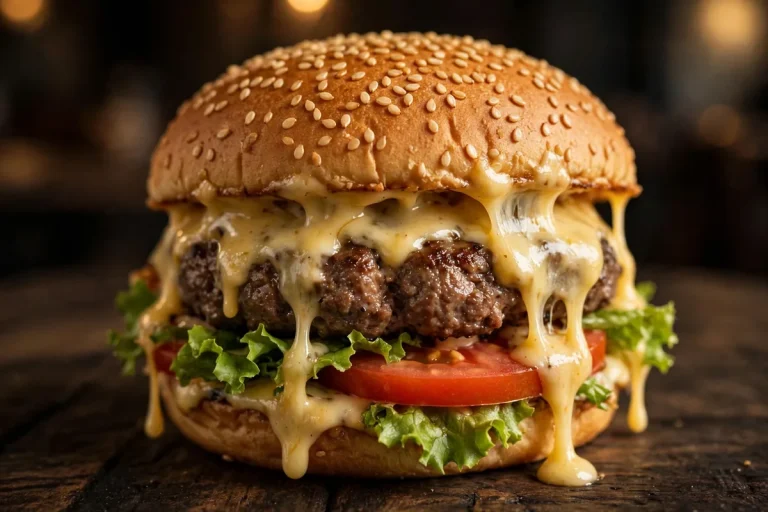 Cheeseburger with melted cheese representing the Shake Shack free cheeseburger deal