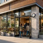 Smashburger working hours - restaurant storefront in the morning