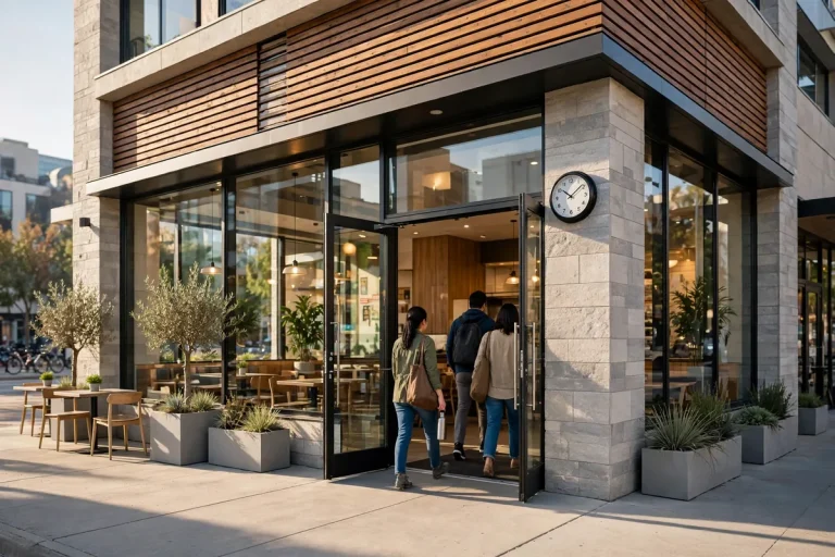 Smashburger working hours - restaurant storefront in the morning