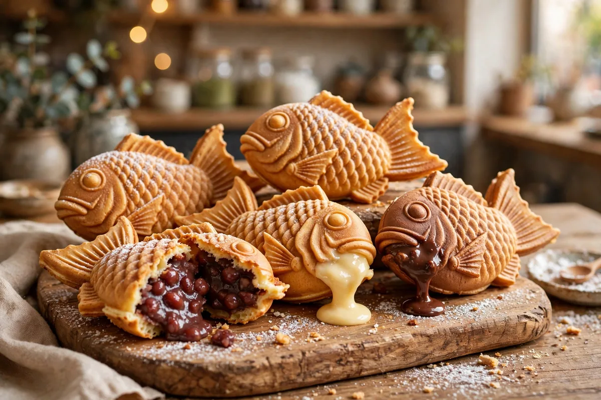 SomiSomi menu prices 2026 taiyaki pastries with Nutella, custard and red bean fillings