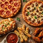 Soulshine Pizza menu prices 2026: specialty pizzas and crawfish bread spread