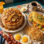 Squeeze In menu prices 2026 breakfast spread pancakes omelet