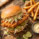 Starbird menu prices 2026 crispy chicken sandwich with fries and dipping sauce