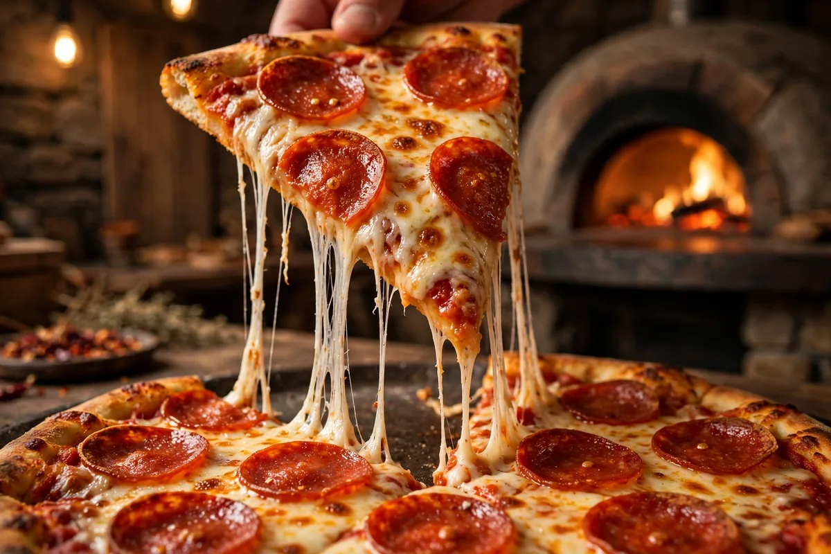 Stoner’s Pizza Joint menu prices 2026 - pepperoni pizza slice with melted cheese