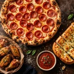Streets of New York menu prices 2026 New York-style pepperoni pizza, baked wings and garlic cheese bread