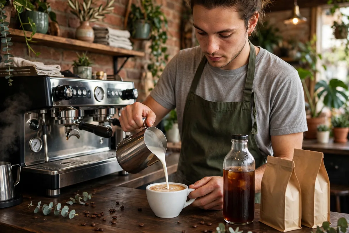 Barista pouring latte art at Stumptown Coffee, stumptown coffee menu prices 2026