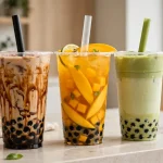 Sunright tea menu 2026 brown sugar boba milk tea and fruit tea drinks
