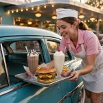 Swensons Drive-In deals and value menu cheeseburger with milkshakes