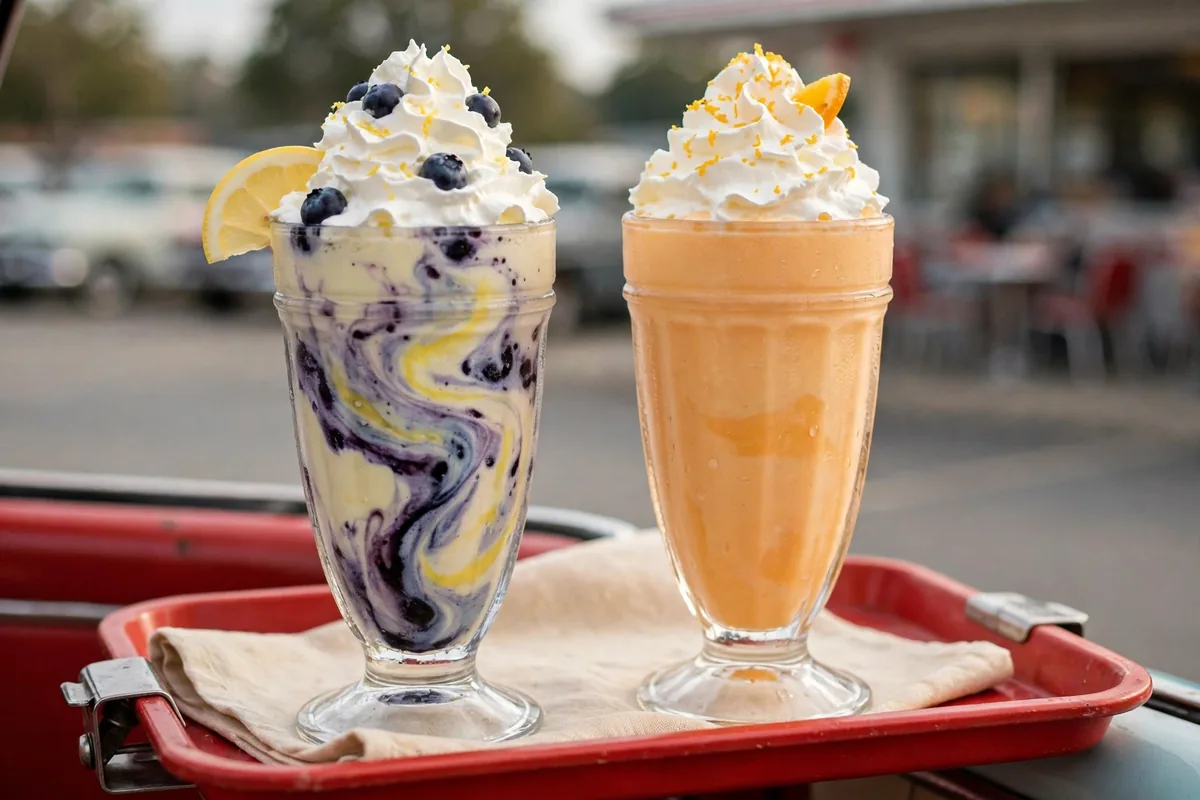 Swensons Drive-In secret menu milkshakes like lemon-blueberry and creamsicle