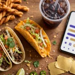 Taco Bell deals and coupons spread with tacos and the rewards app