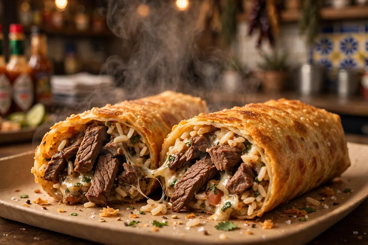 Taco Palenque burrito close-up, sirloin burrito menu prices 2026