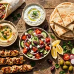 taziki's menu calories guide: Mediterranean gyros and salads nutrition