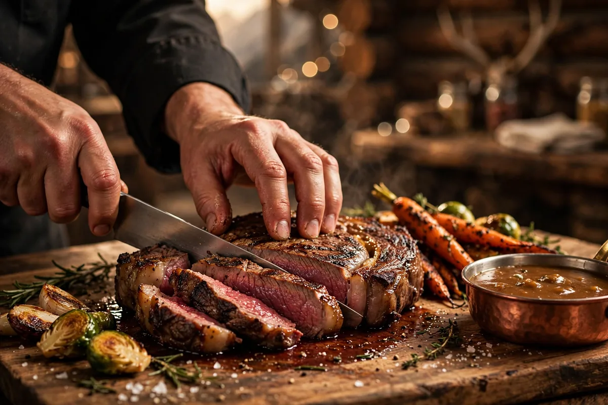 Ted's Montana Grill bison ribeye steak menu prices 2026