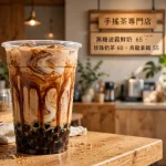 The Alley menu prices 2026 boba milk tea drinks and tiger-stripe cups