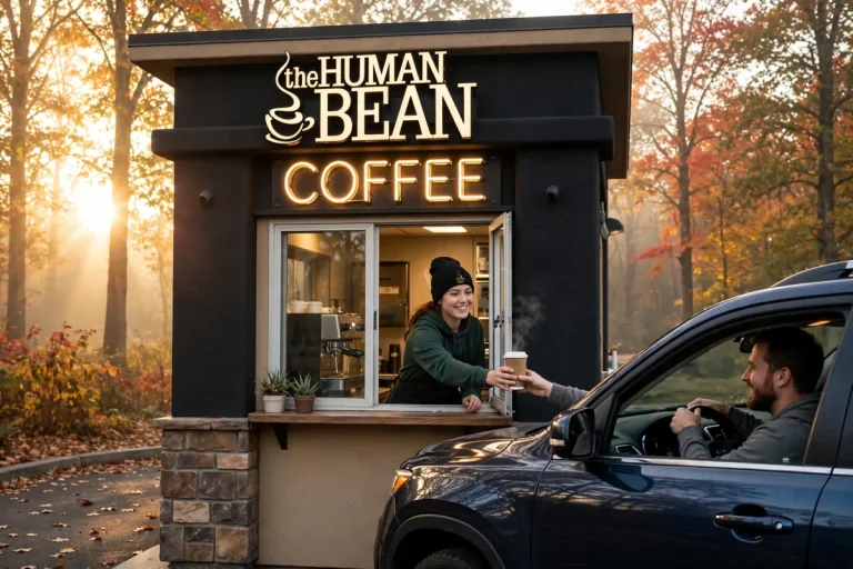 The Human Bean locations drive-thru coffee stand