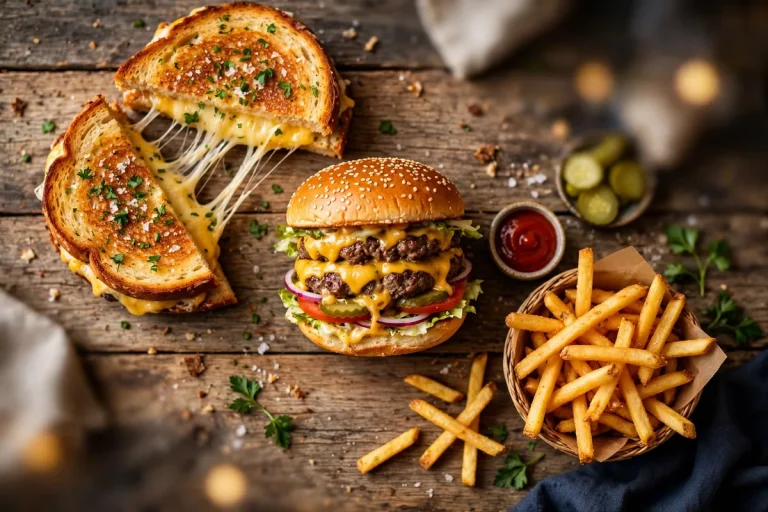 The Melt menu prices 2026 grilled cheese burger and fries meal