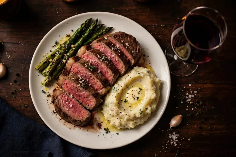 The Palm menu prices 2026 sliced filet mignon with mashed potatoes asparagus and red wine