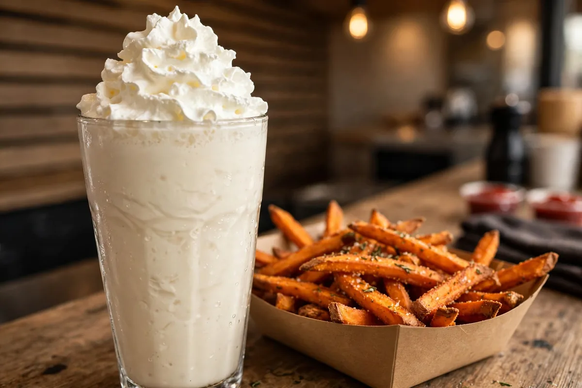 The Stand menu hand-spun shake and sweet potato fries prices 2026
