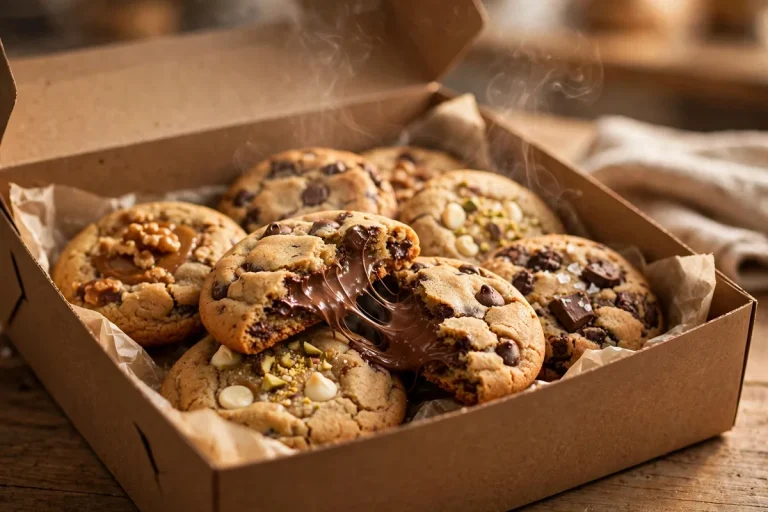 Tiffs Treats secret menu warm cookie delivery box