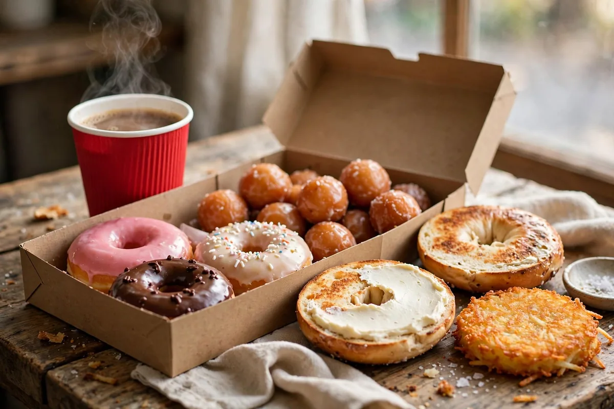 Tim Hortons menu prices 2026 coffee donuts Timbits and breakfast spread