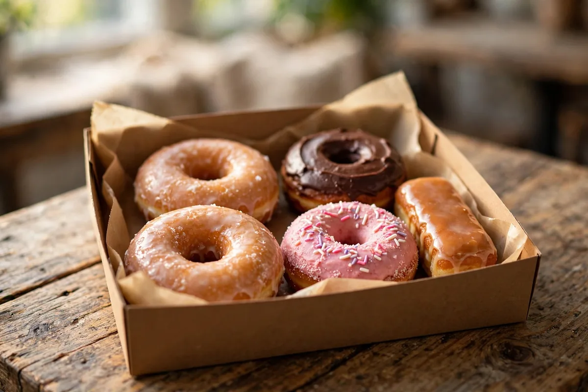 Top Pot Doughnuts menu prices 2026 featured image - assorted hand-forged doughnuts